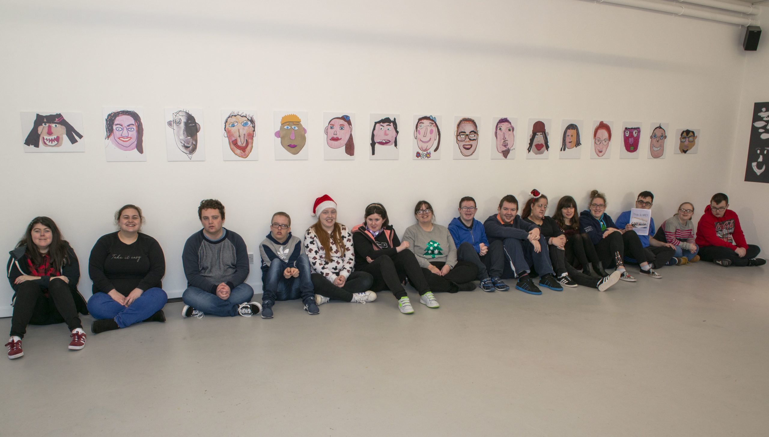 This is ME! exhibition participants at opening