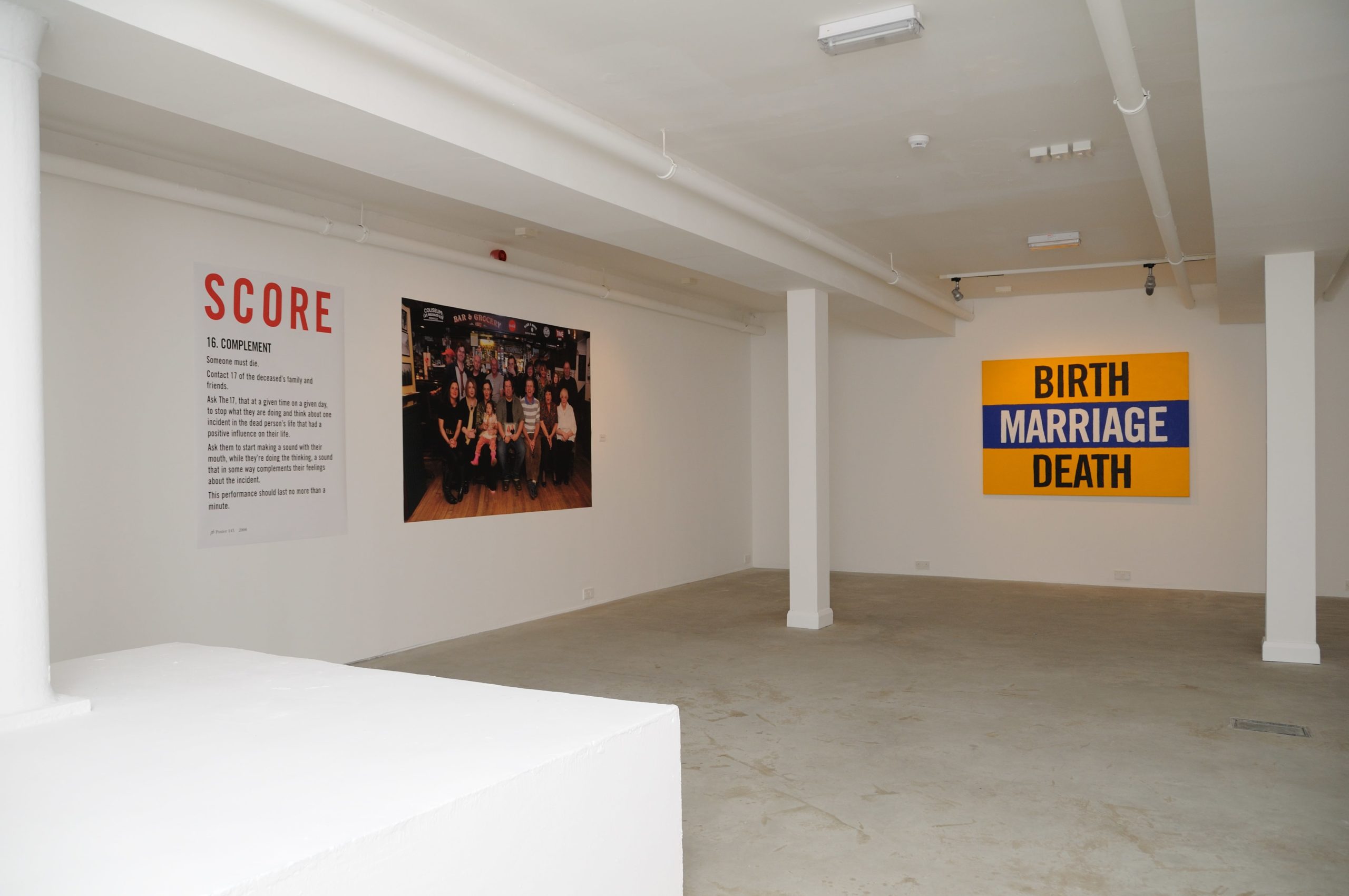 Bill Drummond at Void Installation photos