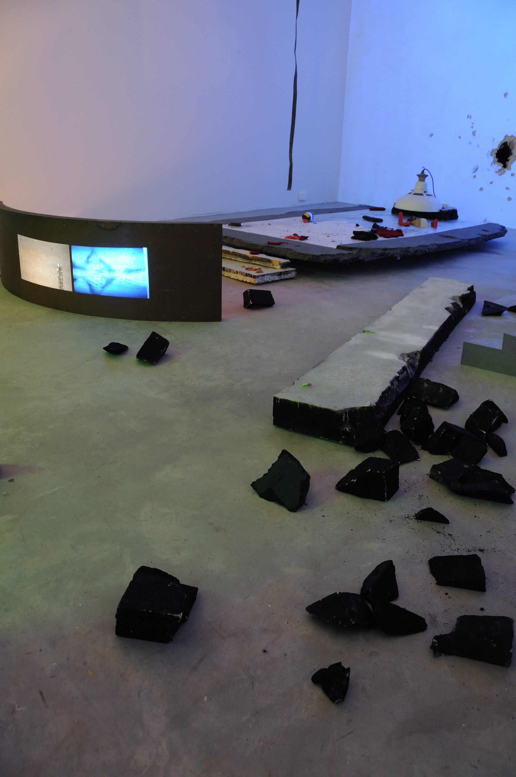 Install photo of Conor McFeely CCVA at Void Gallery