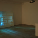 Install photograph of Bea McMahon and Brendan Earley at Void Gallery