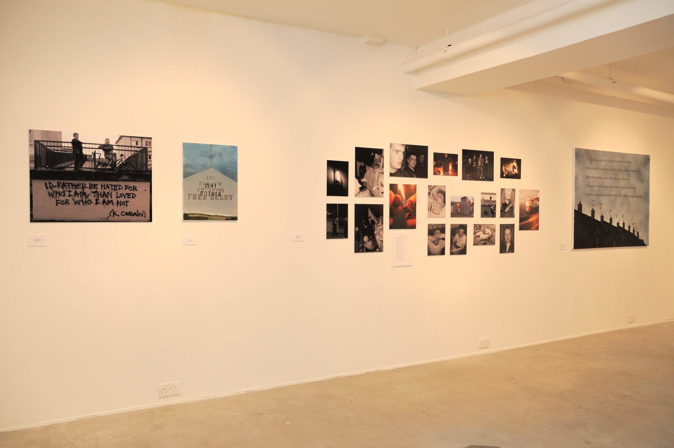 Install image from a Void Art School exhibition