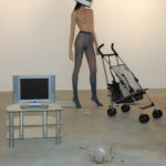 Installation image of Cathy Wilkes at Void Gallery
