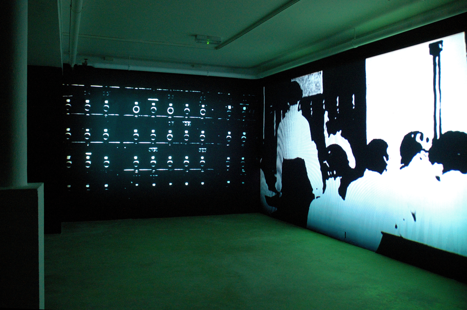 Installation image of Mairead McClean at Void Gallery