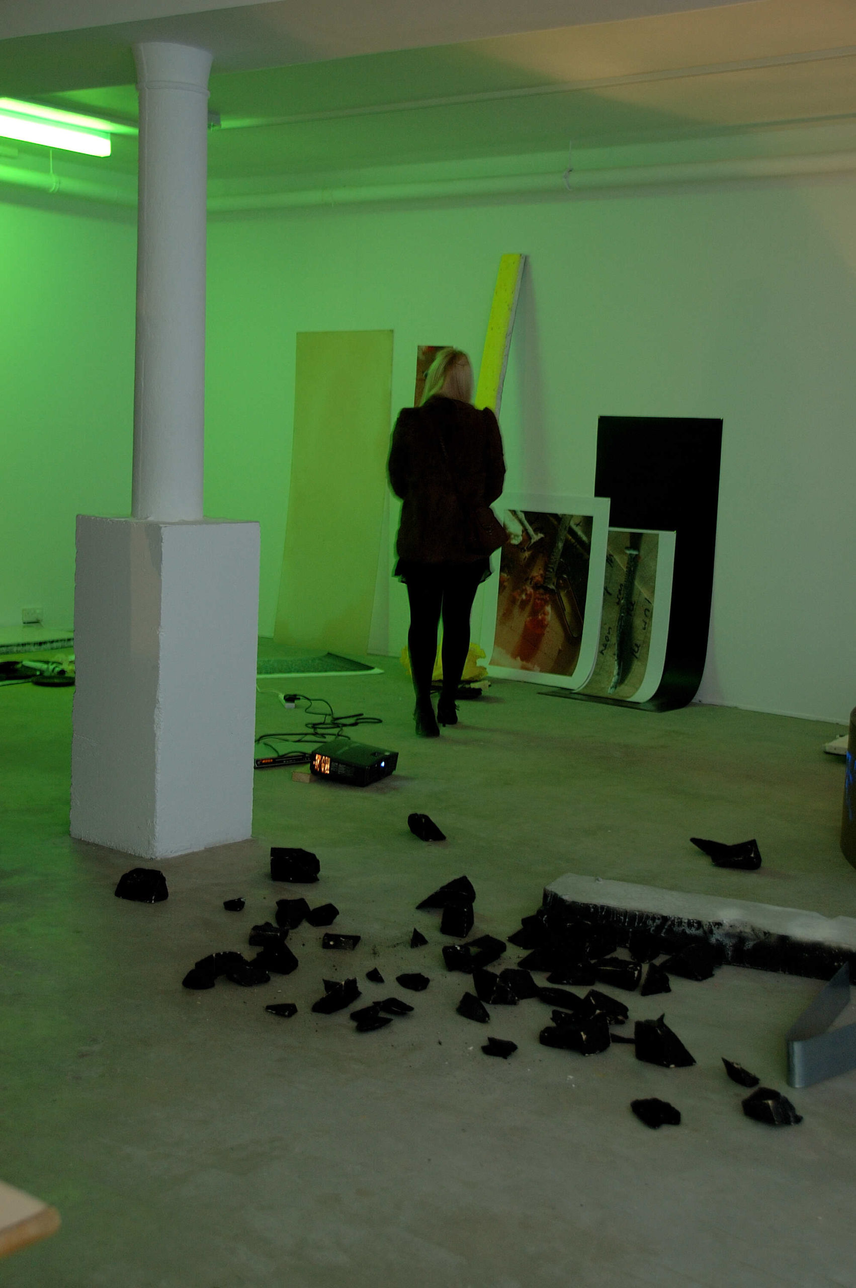 Install photo of Conor McFeely CCVA at Void Gallery