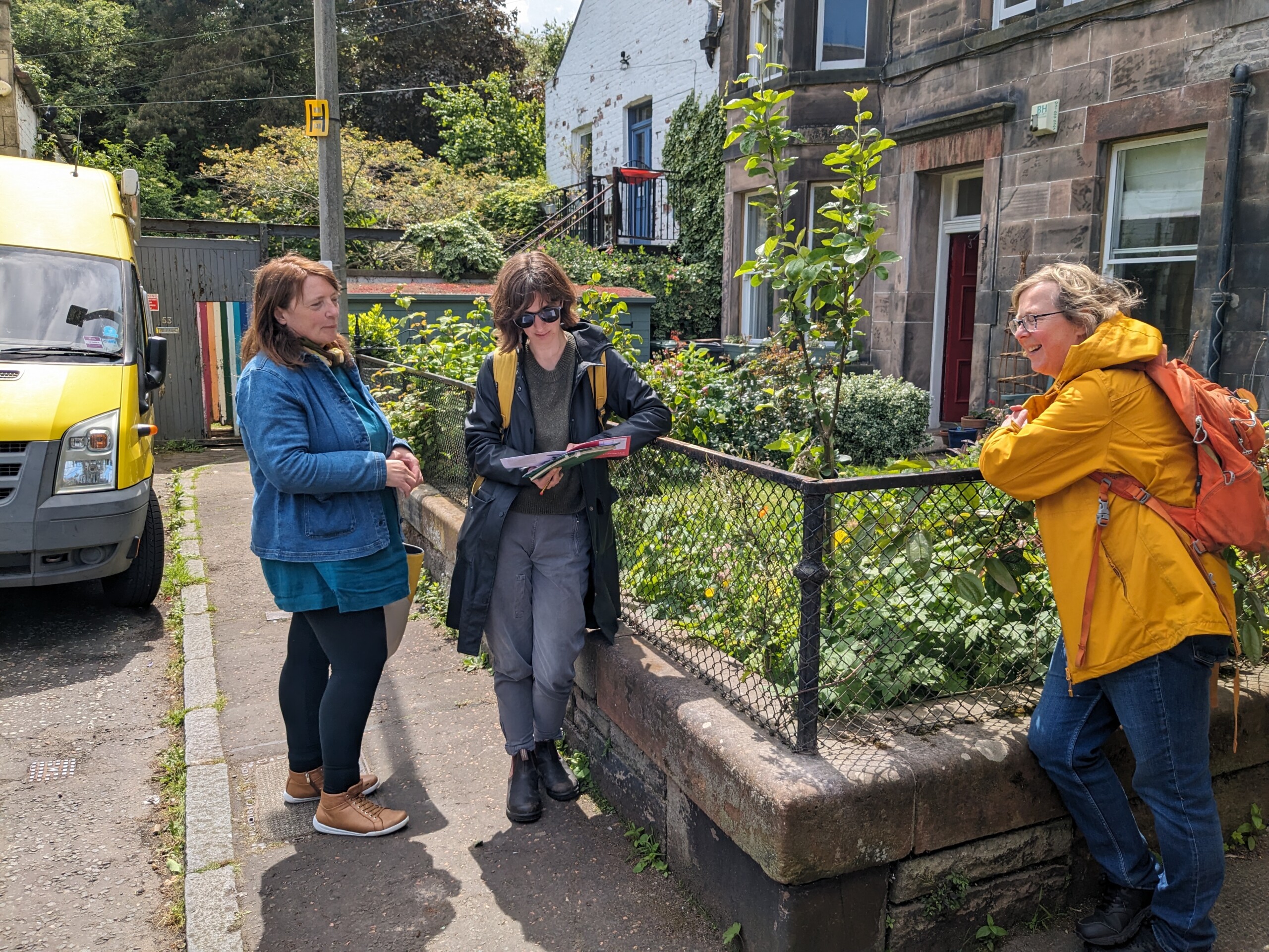 People Talking at Garden